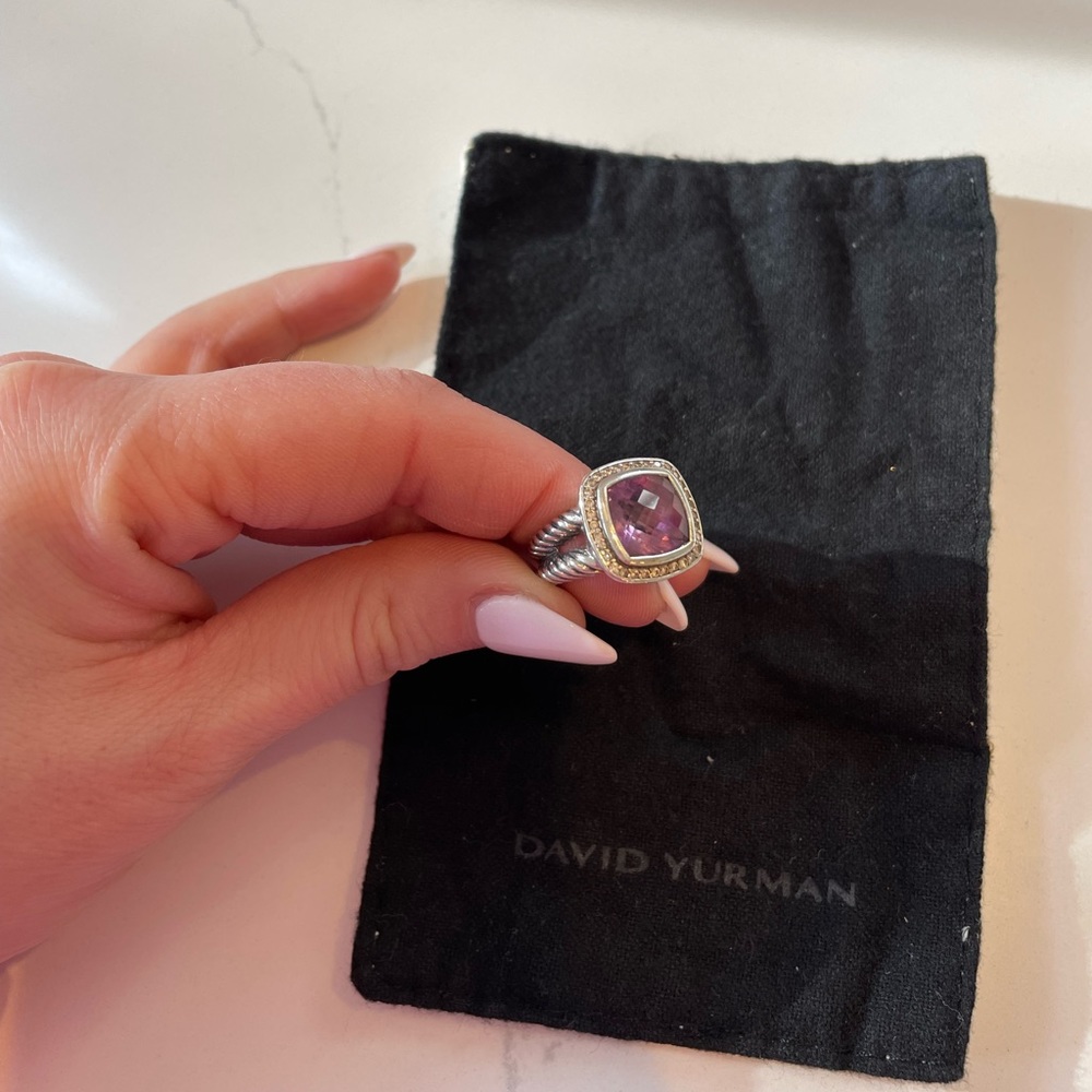 David Yurman Amethyst ring size 7 - Picture 2 of 4